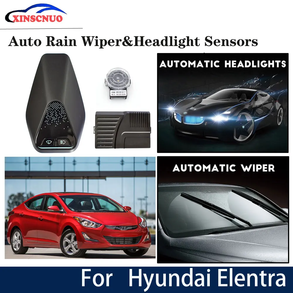 Автомобильный умный датчик стеклоочистителя и фары для Hyundai Elantra 2016 2017 2018 2019