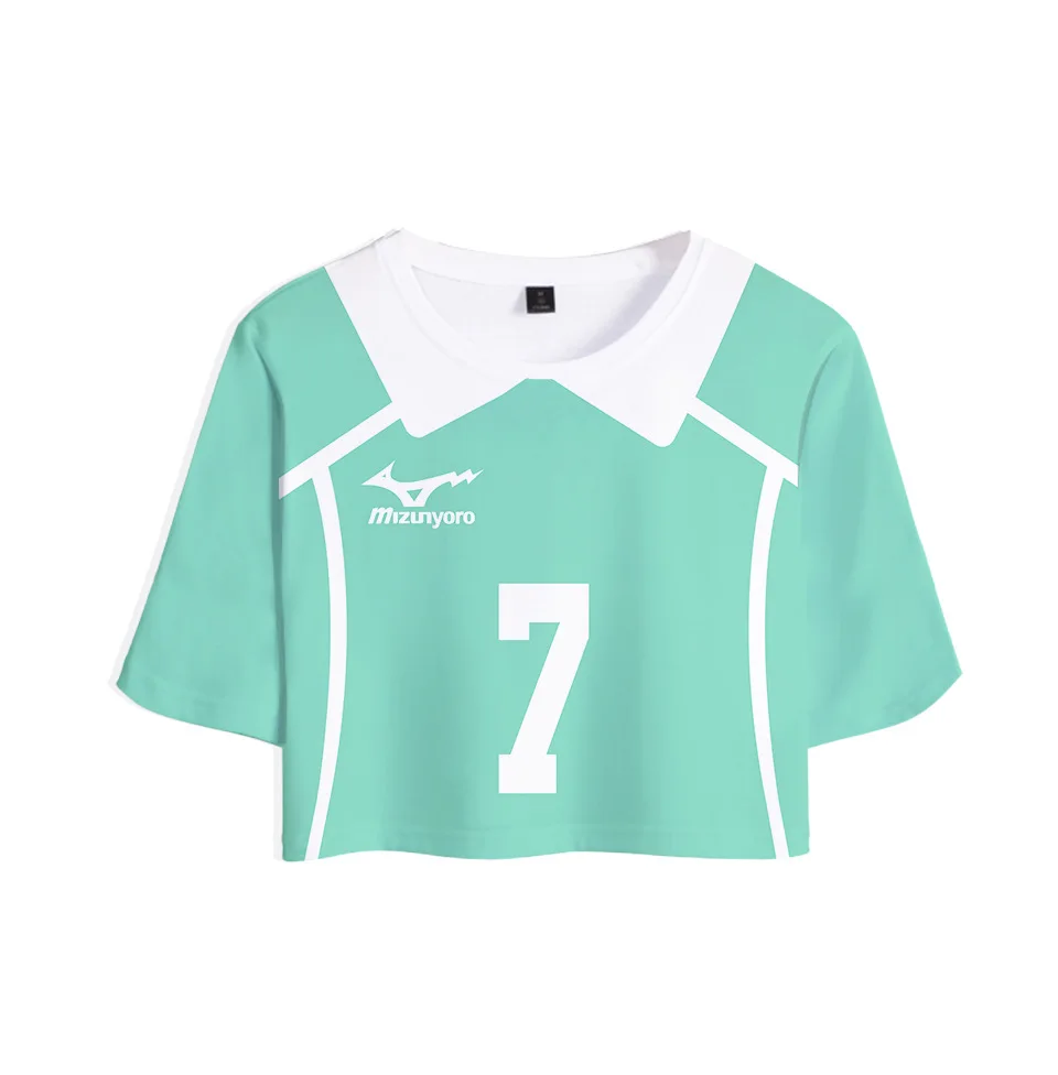 Аниме Haikyuu Cosplay костюм футболка Volleyball Club Oikawa Tooru летний топ с коротким рукавом