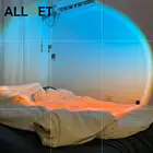 Ночники с проекцией заката, светодиодный светильник для дома, спальни, пляжа, рассвета на рассвет, атмосферное украшение