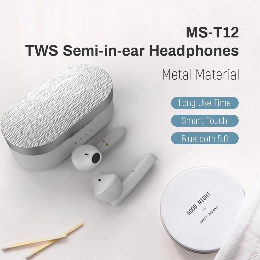 Bluetooth наушники 5 0 Беспроводные спортивные вкладыши стереонаушники со встроенным