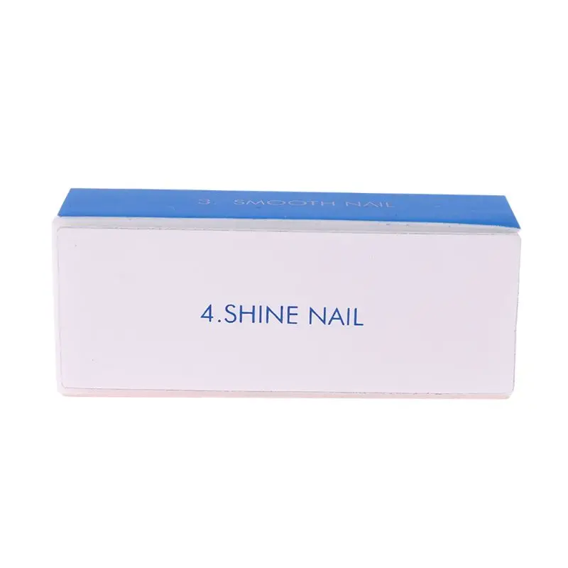 5 шт. модный маникюрный 4 сторонний Блестящий буфер для ногтей|Пилки ногтей и