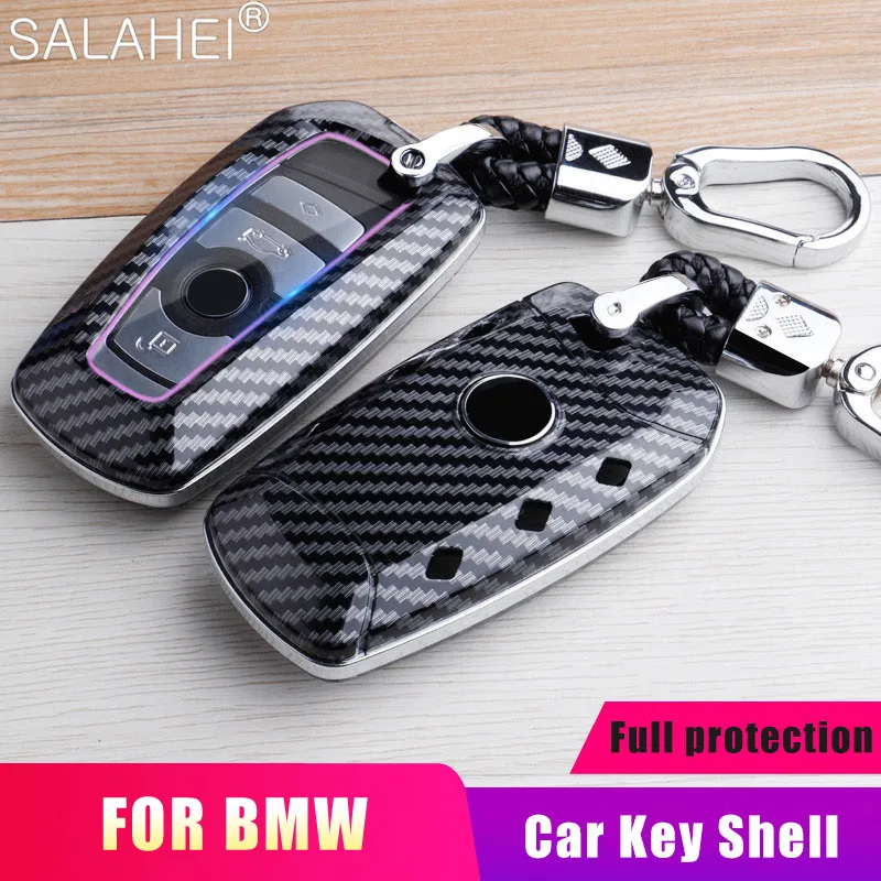 

ABS Car Key Case For BMW E90 E60 E70 E87 1 3 5 6 Series M3 M5 X1 X5 X6 Z4 Keychain Holder Protector Cover Bag Auto Accessories