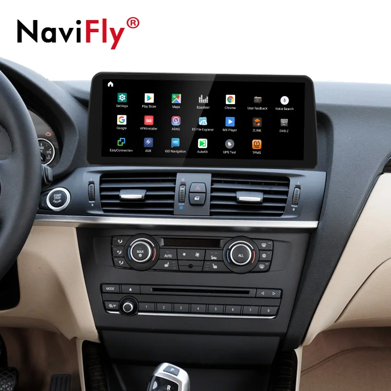 Автомобильный мультимедийный плеер 12 3 дюйма HD1920 * 720 4G LTE Android 10 для BMW X3 F25 X4 F26 CIC NBT