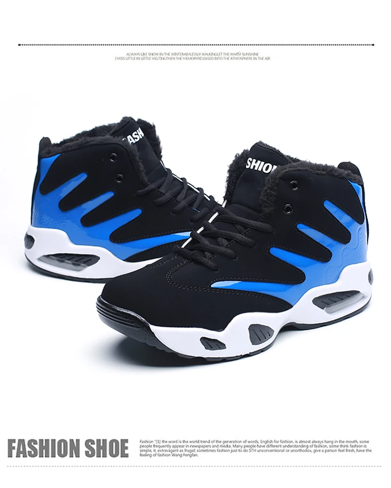Shoes Men Sneakers Plush Warm Snow Boots Men Boots Fashion Hip Hop Shoes Men Sneakers Casual Shoes tenis masculino adulto AODLEE
