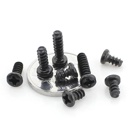 Винты с круглой головкой саморезы Hirao из углеродистой стали черного цвета M1.4 M1.7 M2