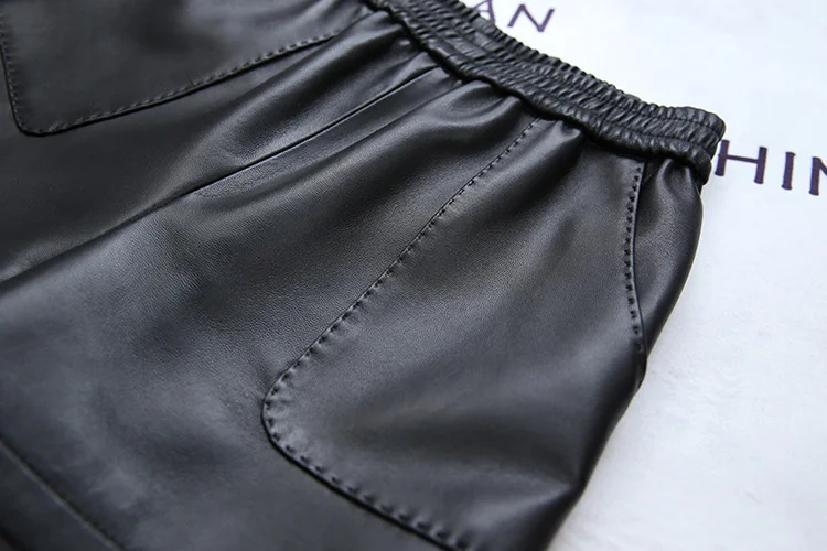 

YR!Free soft shipping,fashion sheepskin shorts.women street genuine shorts.Brand lady sexy leather shorts,sales