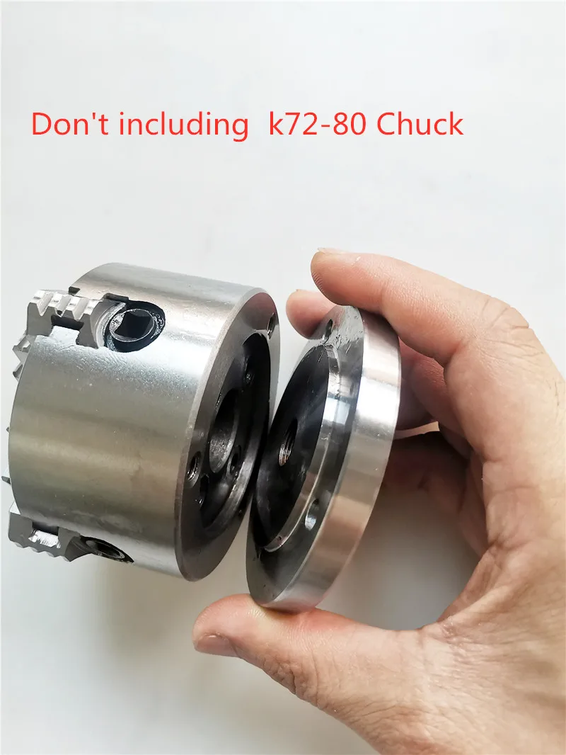 80mm Chuck Connecting Flange  M14x1 Suitable for K72-80 Mini Lathe Chuck CNC Mini Lathe Chuck Bench Parts Machine DIY