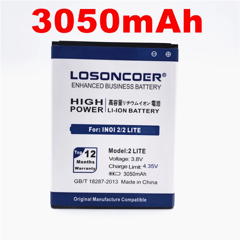 100% Оригинальный LOSONCOER 3050 мАч Новый 2 LITE Аккумулятор для INOI Lite INOI2 сменный литий