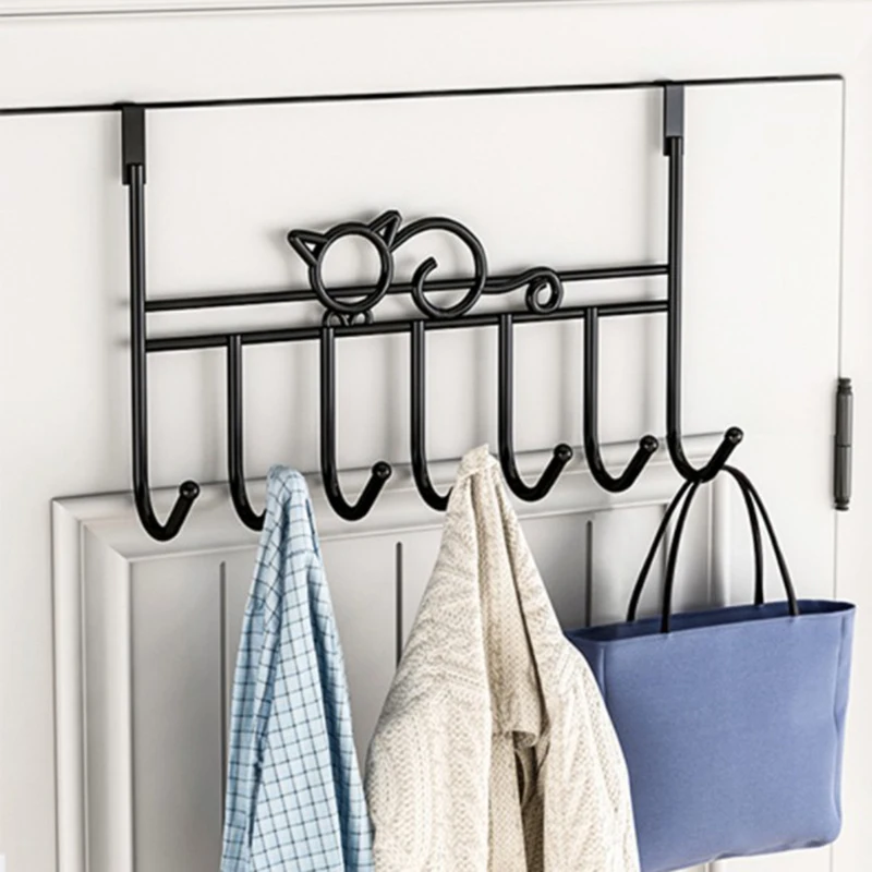 

over the Door Hook Bathroom Hanger Coat Clothes Hat Bag Towel Hanger Hanging Rack for Home Kitchen Storage