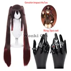 7 шт., парик для косплея Hutao Hu Tao