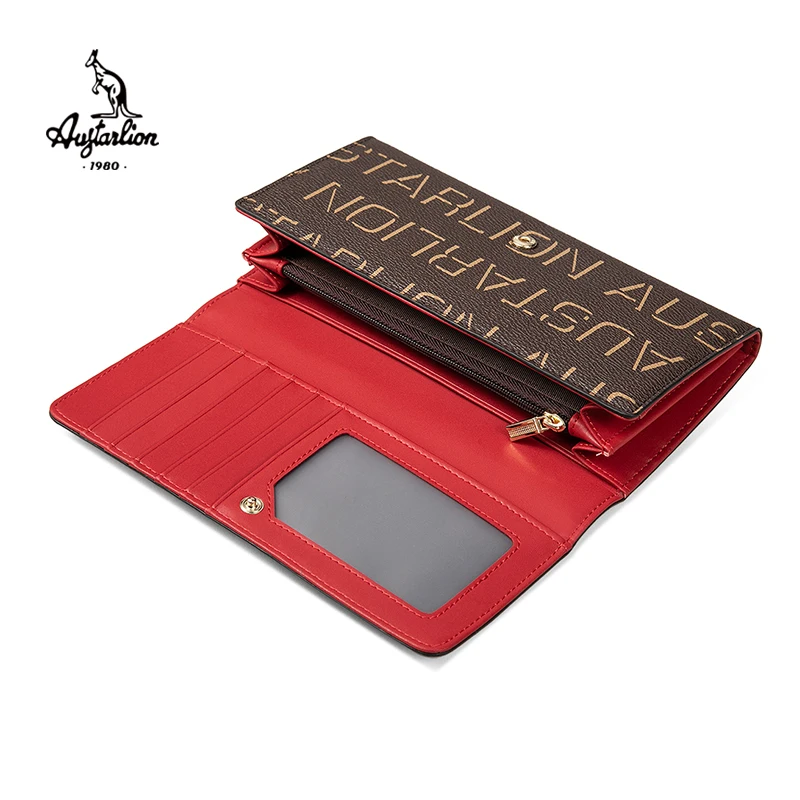 Cartera Mujer Женский кошелек-клатч из натуральной кожи и женский кошелек Portomonee зажим