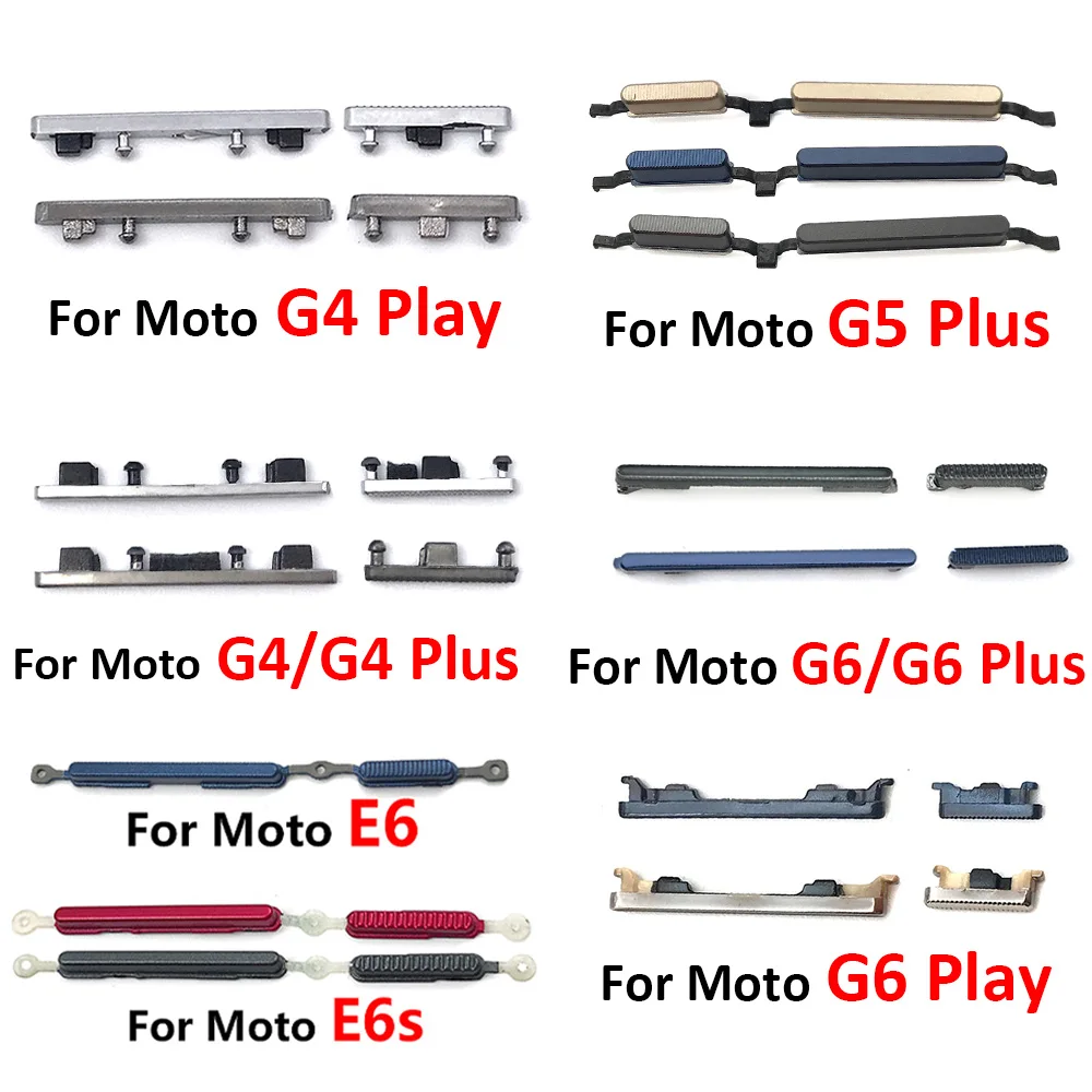 5 шт./лот новая кнопка питания + Боковая громкости для Moto G6 Play G4 G5 Plus E6 E6S|Шлейфы