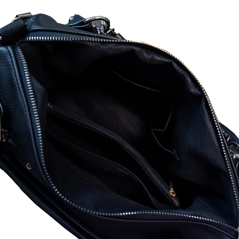 Сумка женская через плечо Rivert кожаная с ручкой сверху в стиле ретро тоут мотоцикл