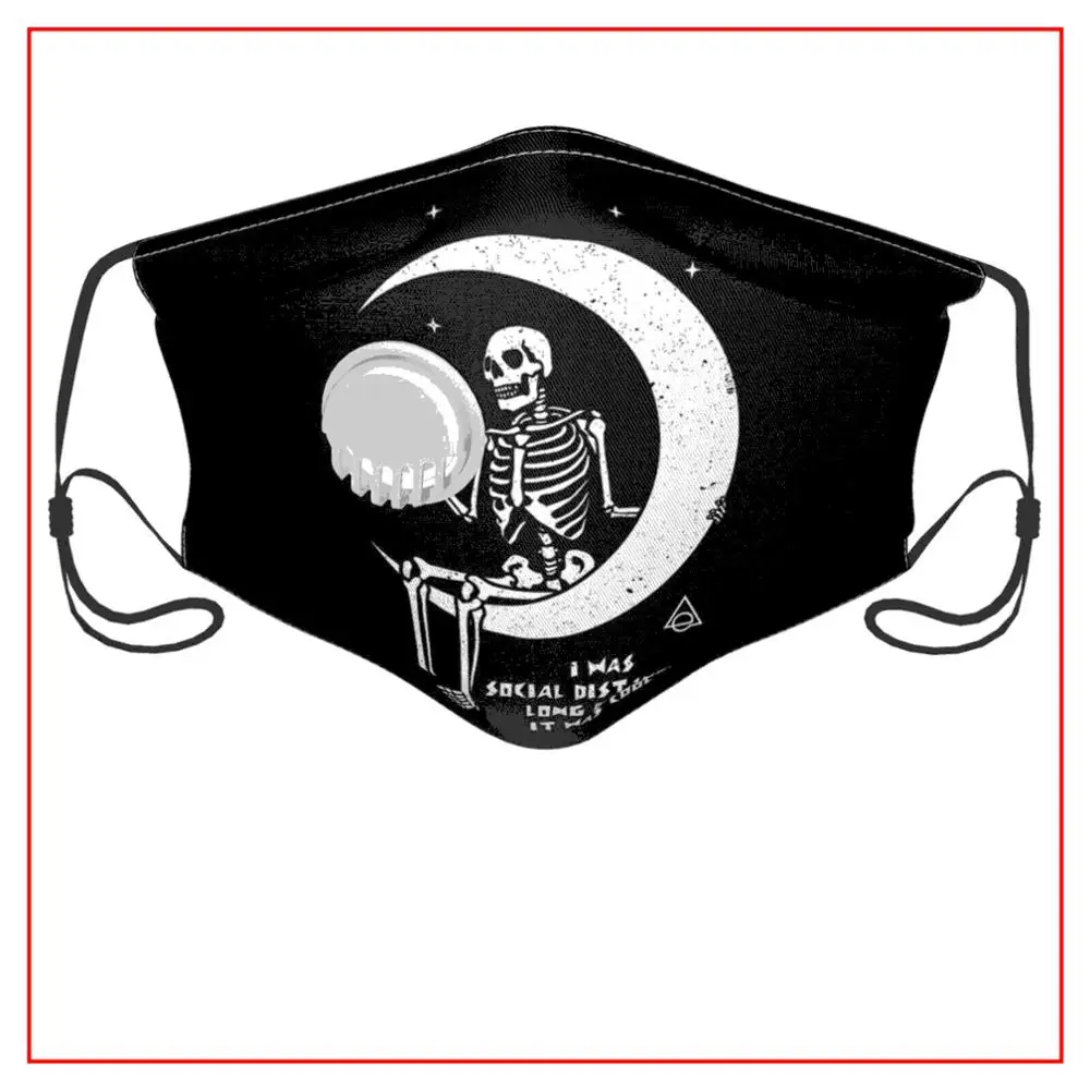 

Kids Men Women Face Mask SOCIAL DISTANCING ON THE MOON Fishing Cowboys Joker Fishing Cowboys Joker Shield Protection Washable