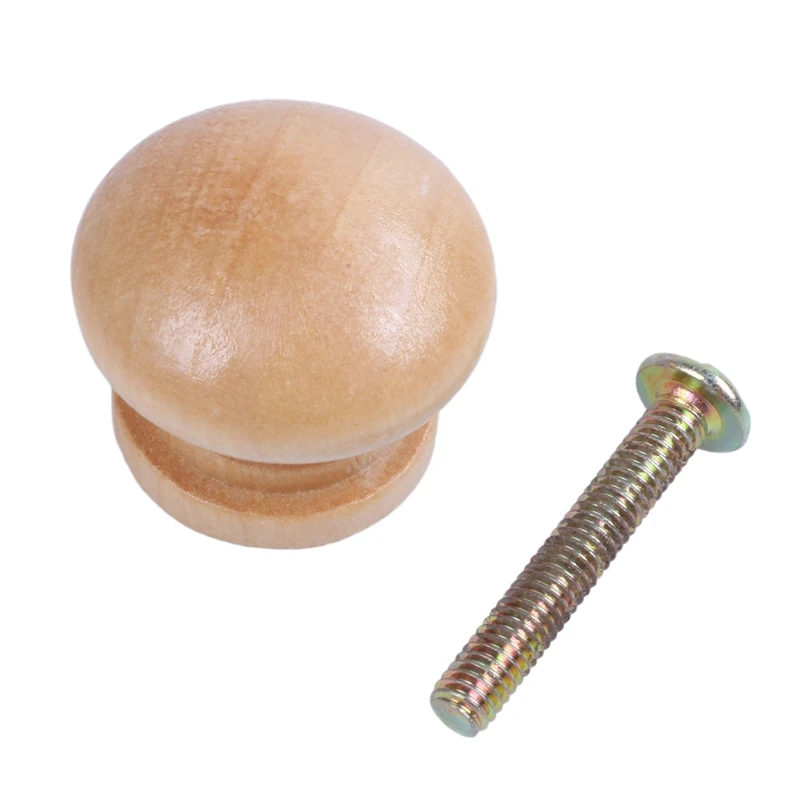Furniture Drawer Door Cabinet Closet Wood Round Knob Pull Handle 50pcs | Строительство и ремонт