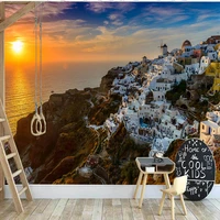 custom 3d photo wallpaper natural landscape sunset modern sea view papel mural for living room tv backdrop wall paper home deocr