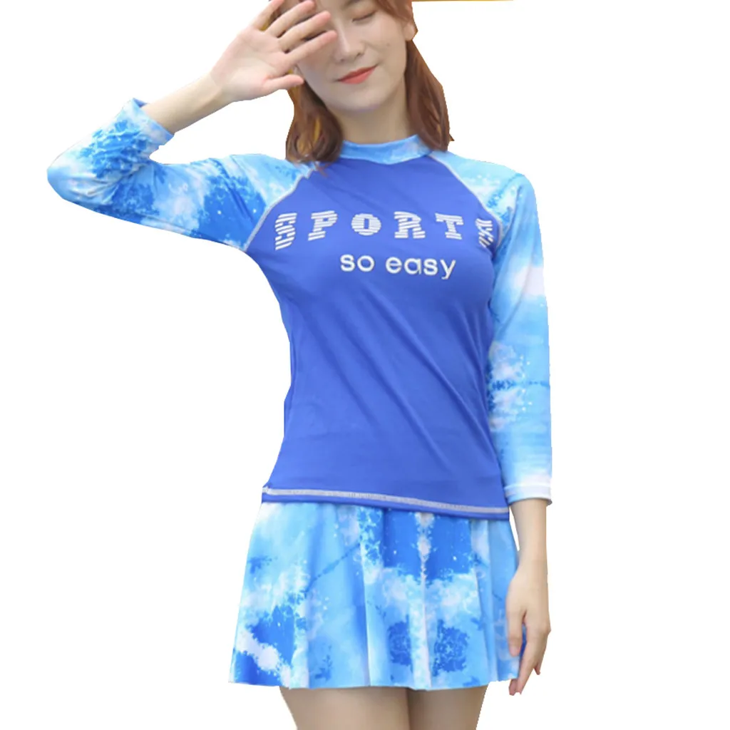 Костюм для серфинга с длинным рукавом дайвинга 2020 новый стиль женский рукав УФ