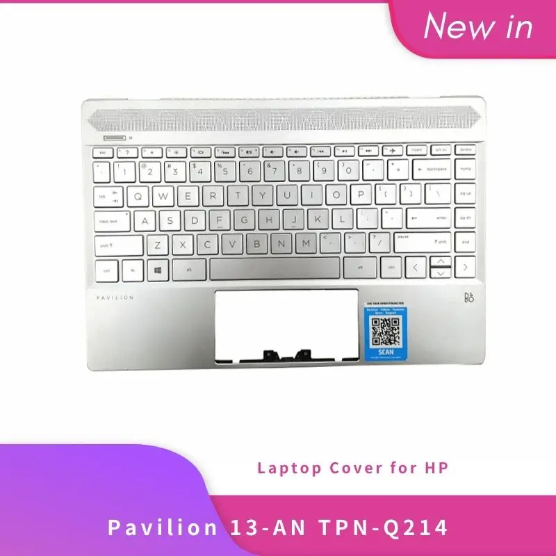 

New Original For HP Pavilion 13-AN 13-AN0003TU 13-AN0076TU Sliver TPN-Q214 Laptop Case Palmrest Cover With Backlit US Keyboard