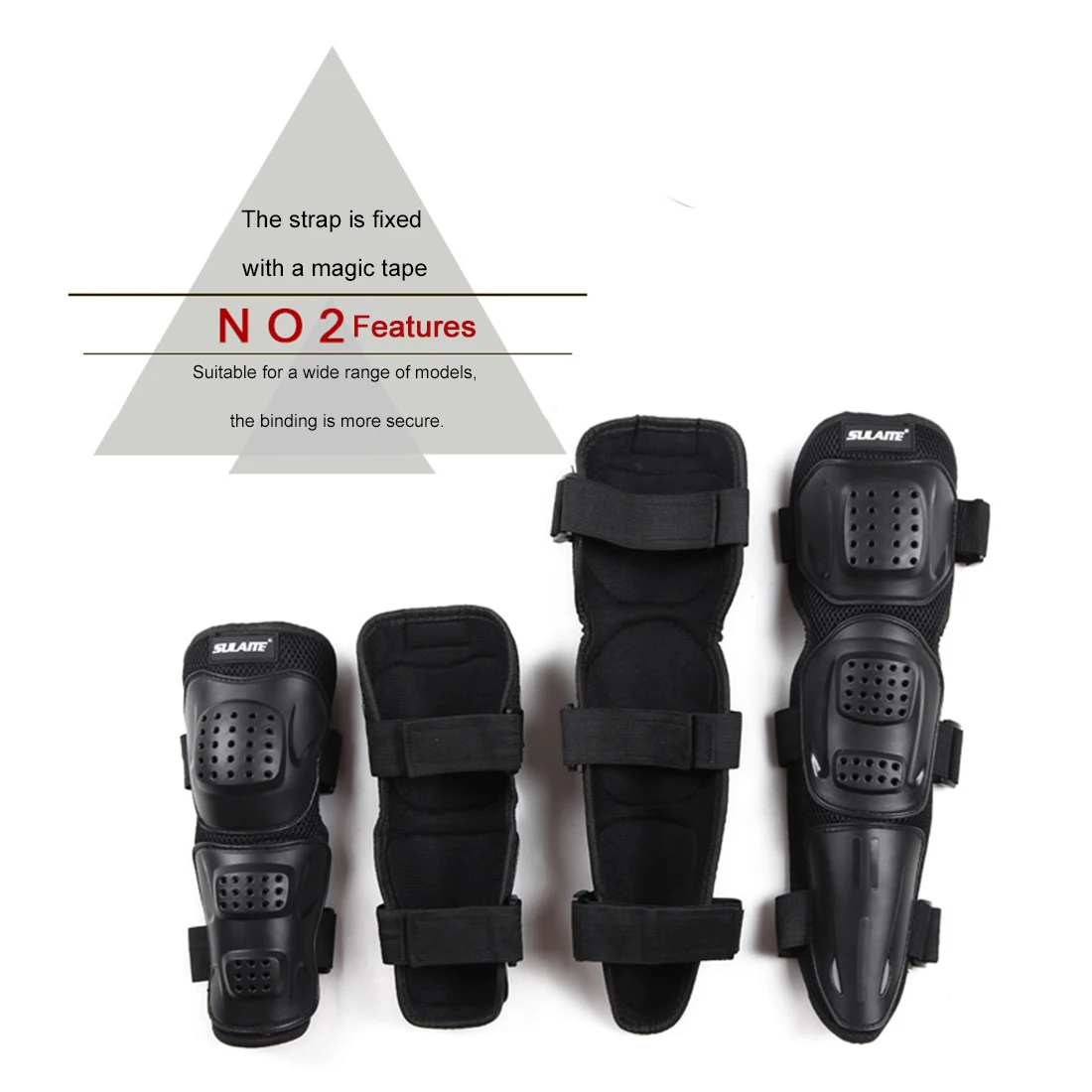 SULAITE 4 шт. наколенники мотоциклетные Ricing Защитное снаряжение для коленей