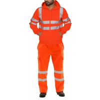 work wear men road work costume high visibility jacket and pants 2 piece set d91018