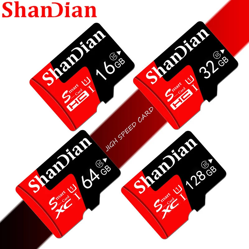 

SHANDIAN Memory Card 256GB 200GB 128GB 64GB 30MB/S 32GB 16GB Smart sd card Class10 UHS-1 flash card Memory sd TF/SD Card