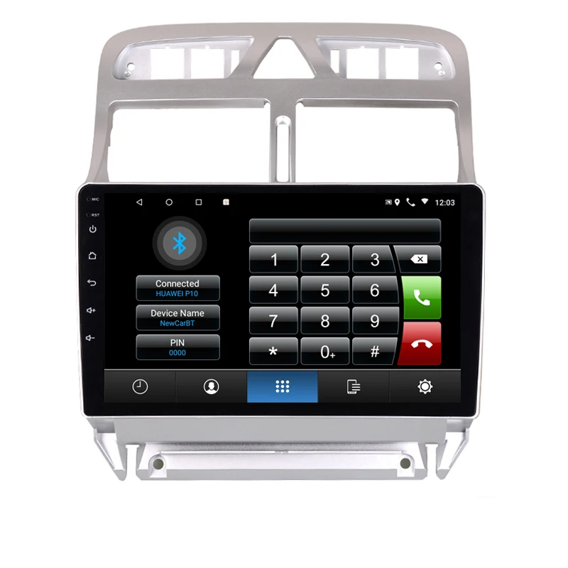 9 &quot4G RAM 8 ядер Android автомобильный DVD GPS навигация для Peugeot 307 2002 до 2010 2012 2013 аудио