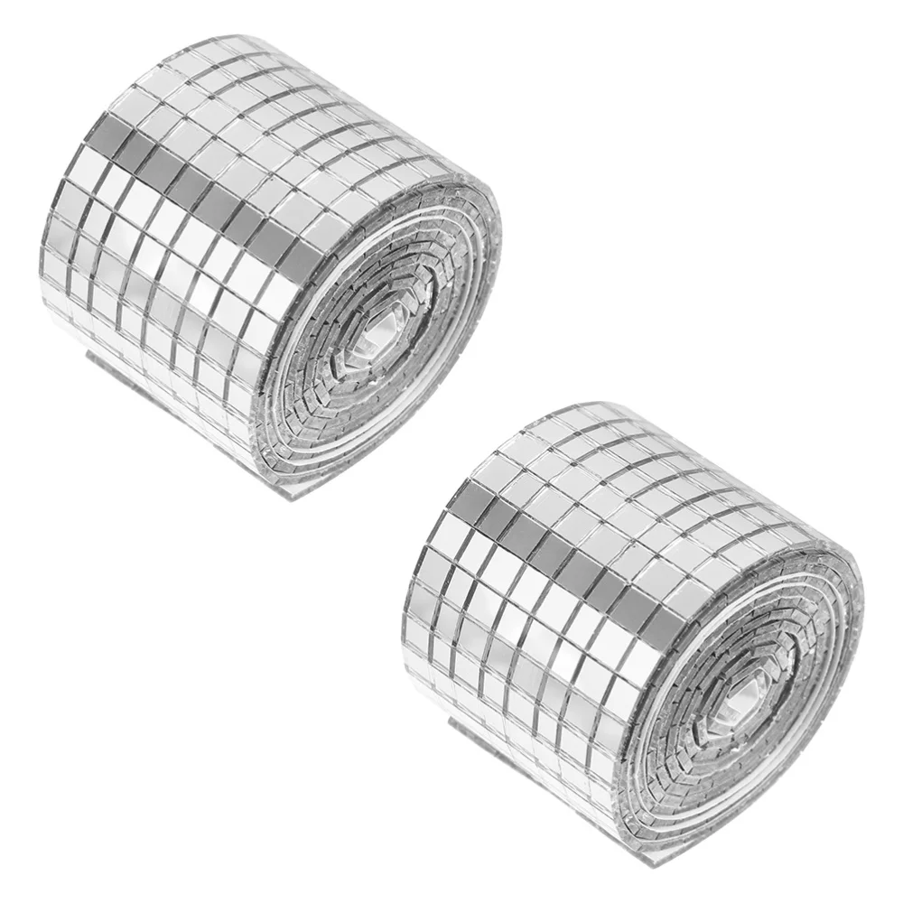 2 рулона клей мозаичная стеклянная плитка мозаика зеркала Стикеры для украшения