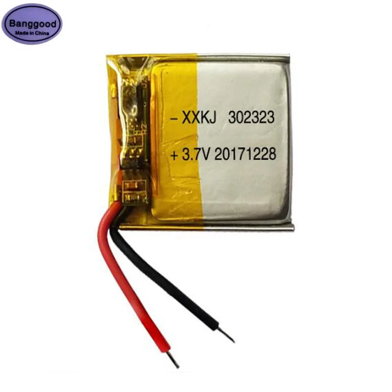 

Banggood 3.7V 120mAh 302323 032323 Lipo Polymer Lithium Rechargeable Li-ion Battery Cells for Bluetooth Speaker MP3 MP4