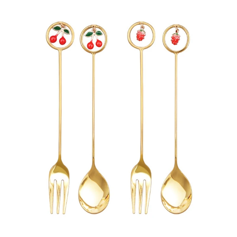 Вилка-ложка из нержавеющей стали 4 шт. | Дом и сад