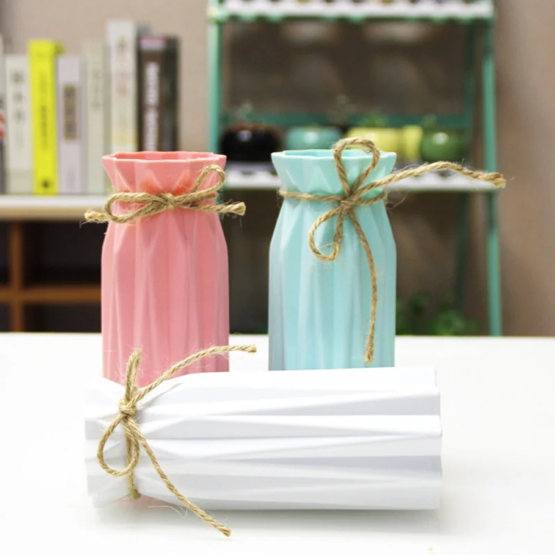 Пластиковая ваза имитация керамики цветочная корзина Цветочная для украшения