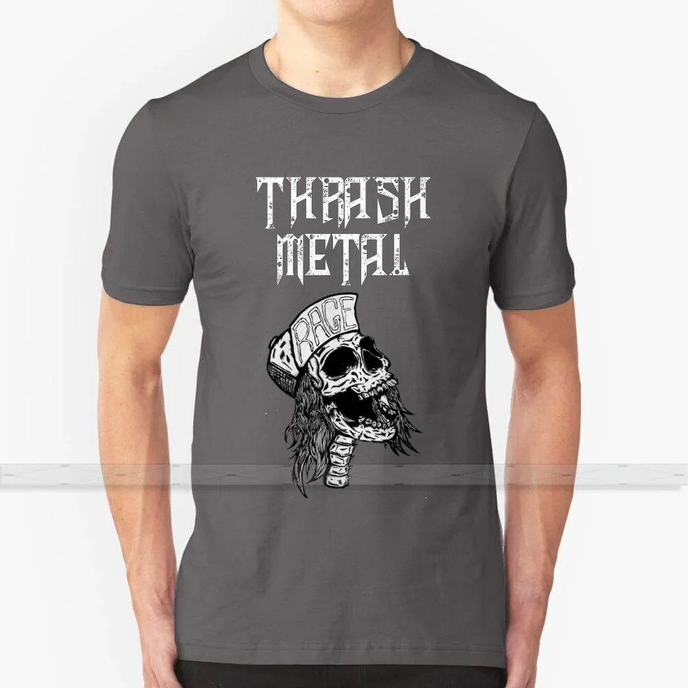 Thrash Metal для мужчин и женщин Мужская футболка с принтом футболки из 100% хлопка