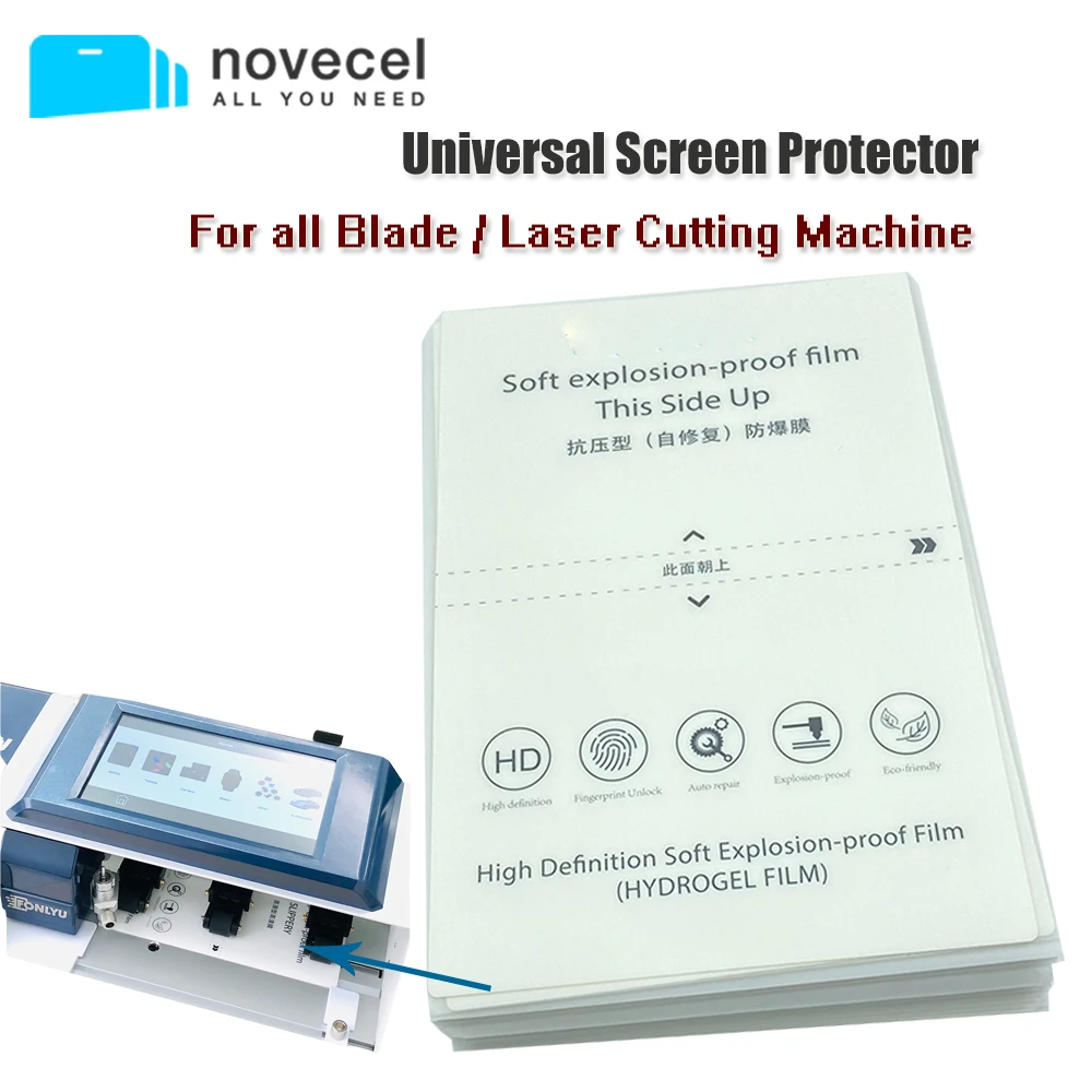 

500pcs HD Flexible Hydrogel Film 3h Scratches Restored Automatically Matte Anti Peeping Privacy Film for Blade Cutting Machine