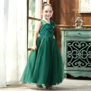 Bridesmaid Dress for Kids Elegant Wedding Flower Girls dress Princess Dress Teenage Photography Props Tulle Ball Gown Long Dress Bridesmaid Dress for Kids Elegant Wedding Flower Girls dress Princess Dress Teenage Photography Props Tulle Ball Gown Long Dress