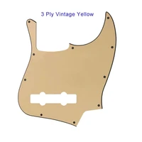 pleroo custom quality pickguard for us 10 holes 5 string jazz bass guitar pickguard scratch plate