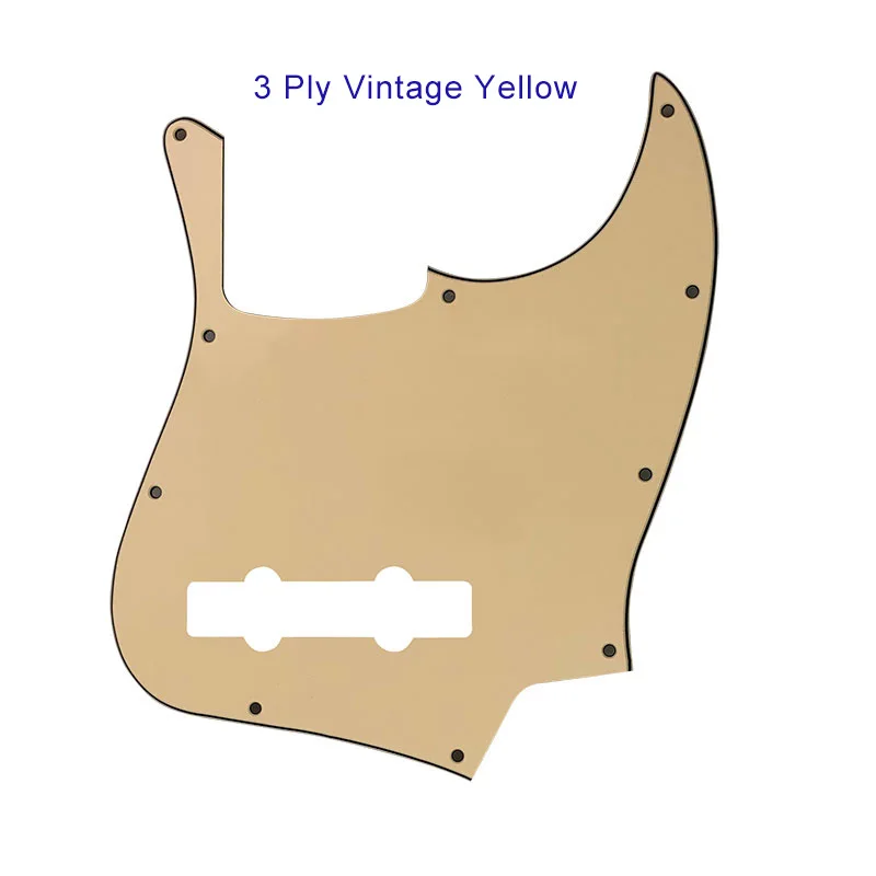 Pleroo заказное качество Pickguard для США 10 отверстий 5 струн джазовый бас гитара с
