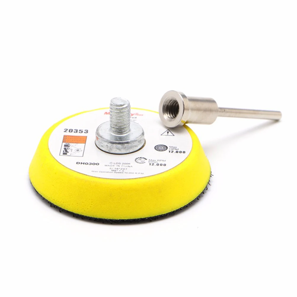 

50mm Sanding Pad Sander Disc Polishing Pad Backer Plate 3mm Shank Fit Dremel 12000 RPM Electric Grinder Rotary Tool
