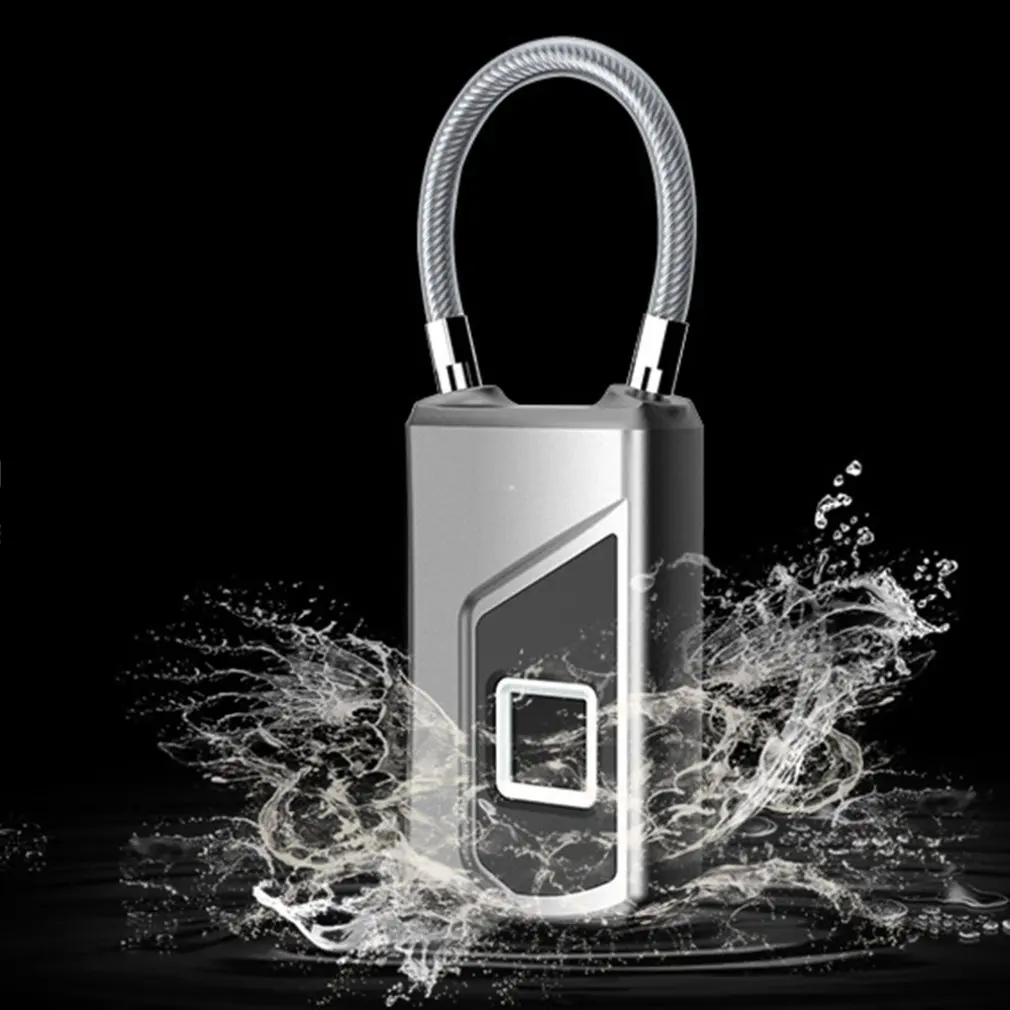 Smart Waterproof Wireless Fingerprint Lock Suitcase Anti-Theft Long Standby Electronic Padlock USB Charging APP Control | Обустройство