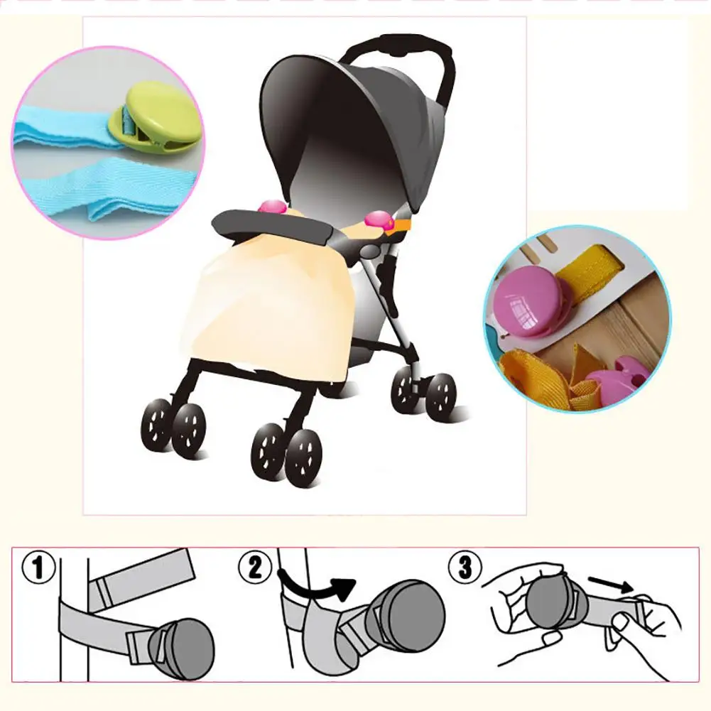 2 шт. зажим для детской коляски одеяло автомобильного сиденья игрушки держатель