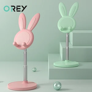 cute bunny stand mobile phone holder stand adjustable desk portable phone stand for xiaomi iphone ipad tablet mobile support free global shipping