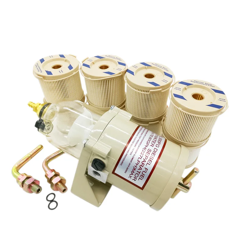 Один сборный топливный водяной сепаратор 500FG + 8 шт. 2010TM(10 микрон) для RACOR