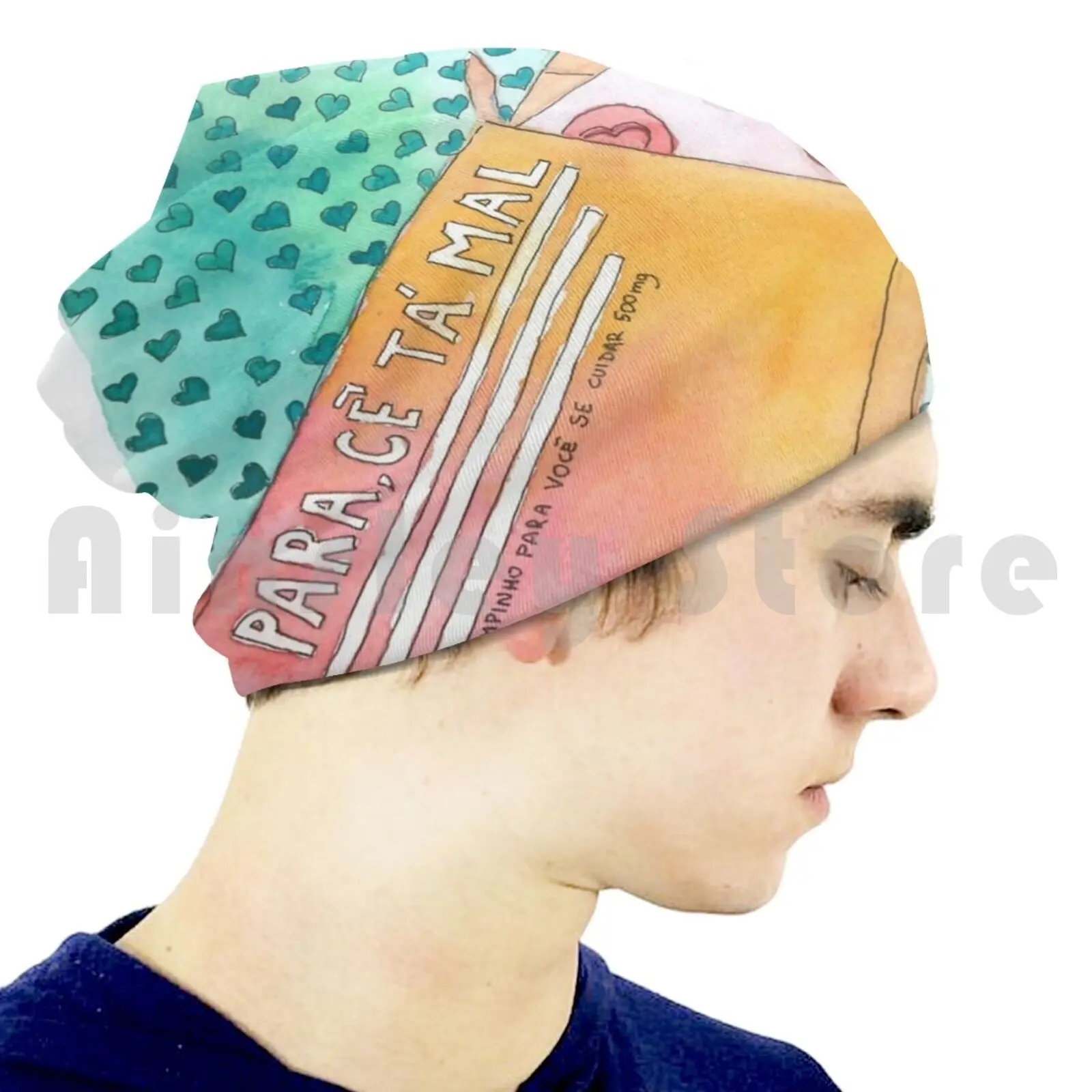 Шапка-бини для надрезания козла вязаная шапка в стиле хип-хоп парацетамол