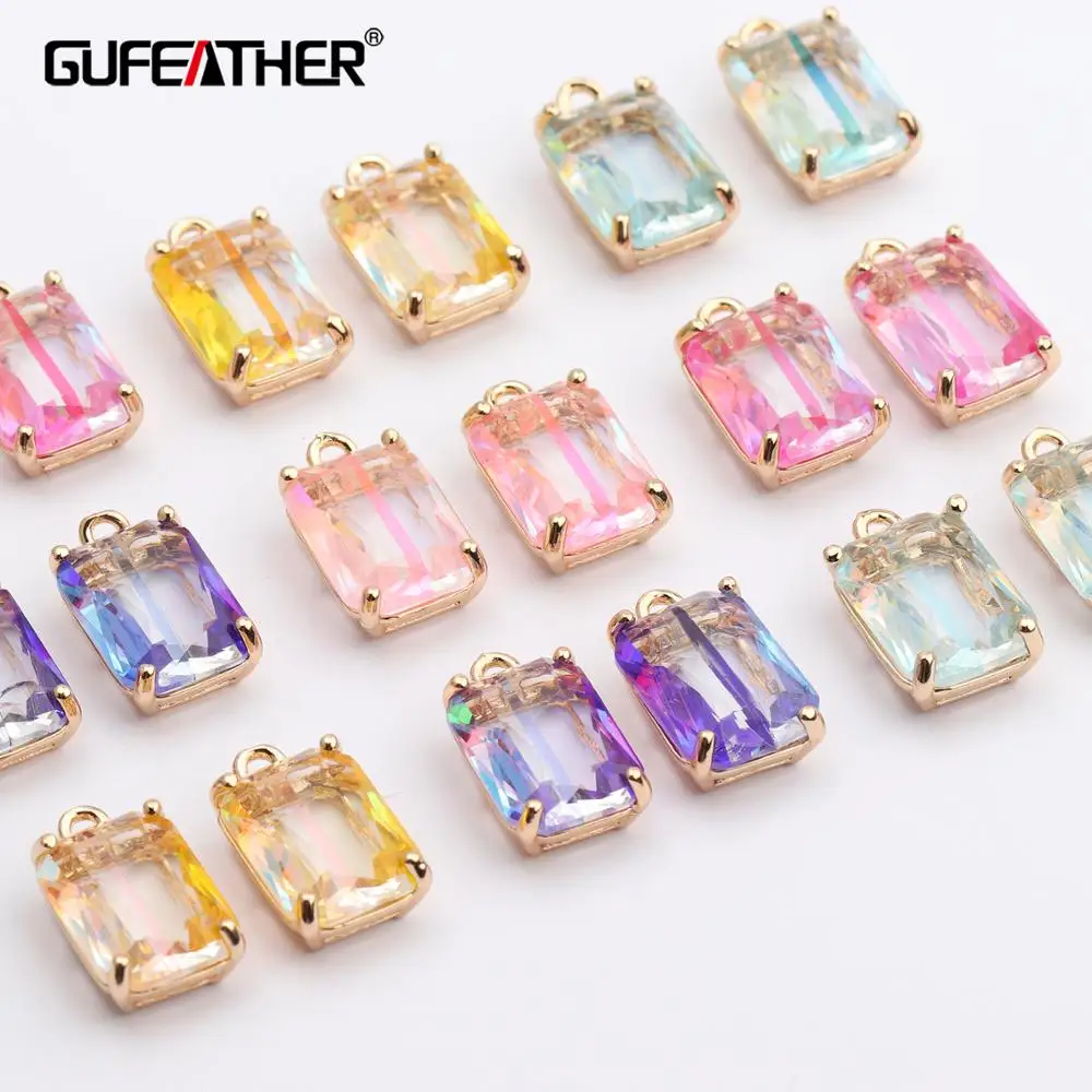 GUFEATHER M431, ювелирные аксессуары, изготовление ювелирных изделий, стеклянный кулон, ДЖАМП-кольцо, ювелирные изделия, ручная работа, diy серьги, 10 шт./партия