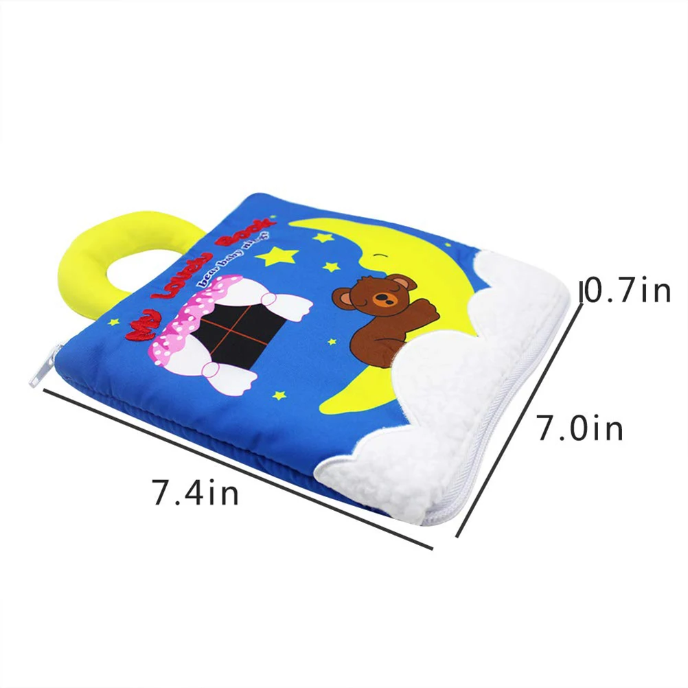 Детские развивающие игрушки 3D тканевая книга для обучения одеванию книжка с