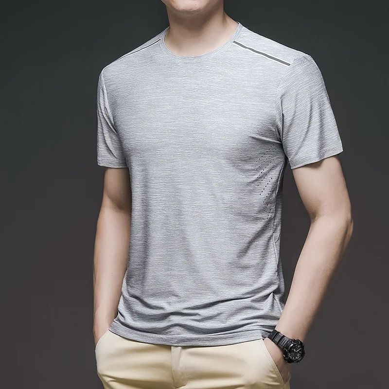 Huncher летние мужские футболки 2021 спортивные быстросохнущие Топы с коротким