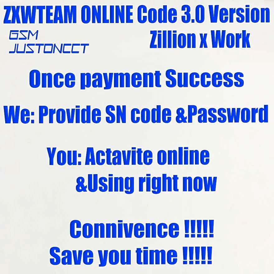 Онлайн ZXW Team 3 2 ZXWTEAM программное обеспечение ZXWSoft цифровой код авторизации Zillion x