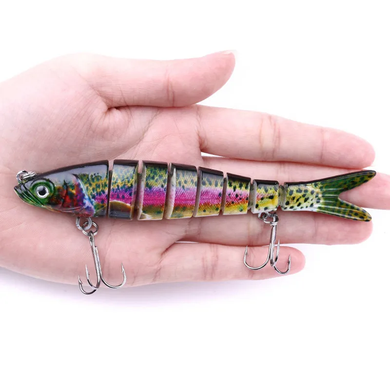 Рыболовные приманки 14 см 27 г тонущие наживки соединяемые с крючком 8 сегментная