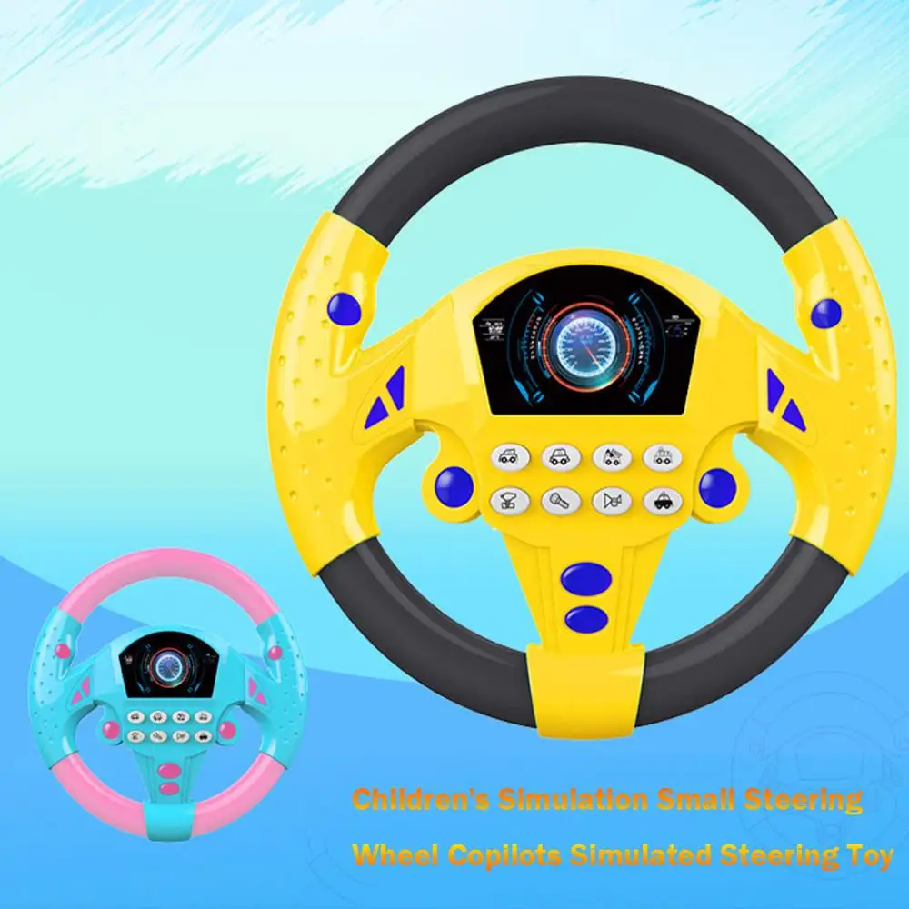 Children's Toy Simulation Small Steering Wheel Copilots Simulated Early Education Sounding Kid's Gift &ampxs | Игрушки и хобби