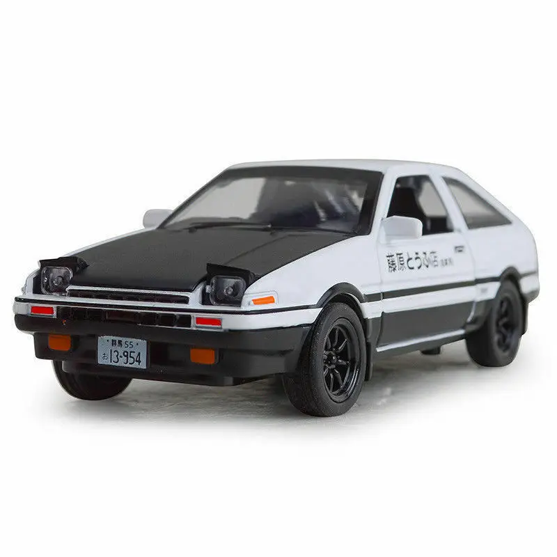1:28 Initial D TRUENO AE86 миниавто литая модель автомобиля из сплава детские игрушки
