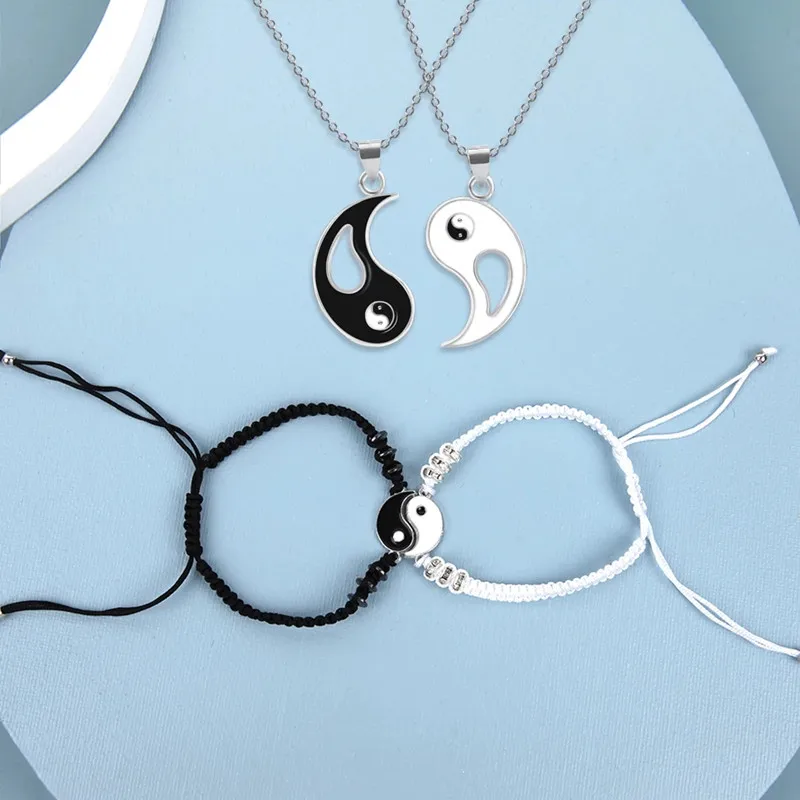 Модный браслет для пары китайские ретро-браслеты в стиле тайчи Сплетницы