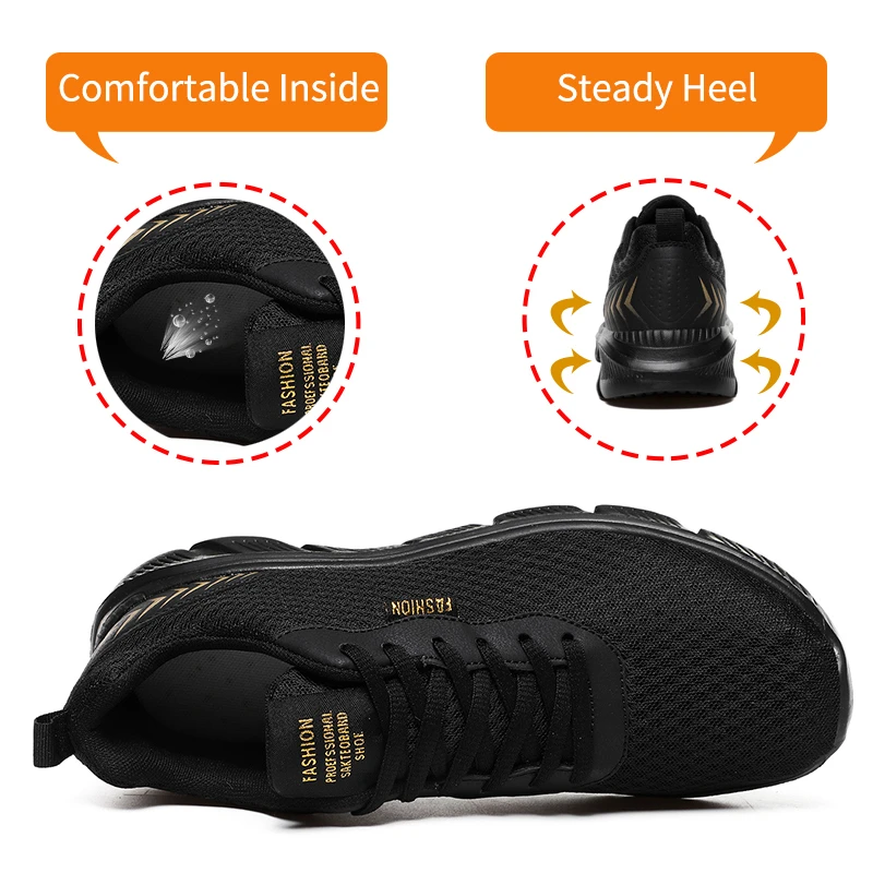 Men Sneakers Light Running Shoes For Breathable Lace Up Casual Comfortable Non-slip Walking Sports | Спорт и развлечения